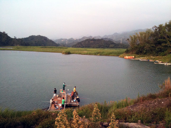 白河水庫垂釣休憩 攝影：林山景