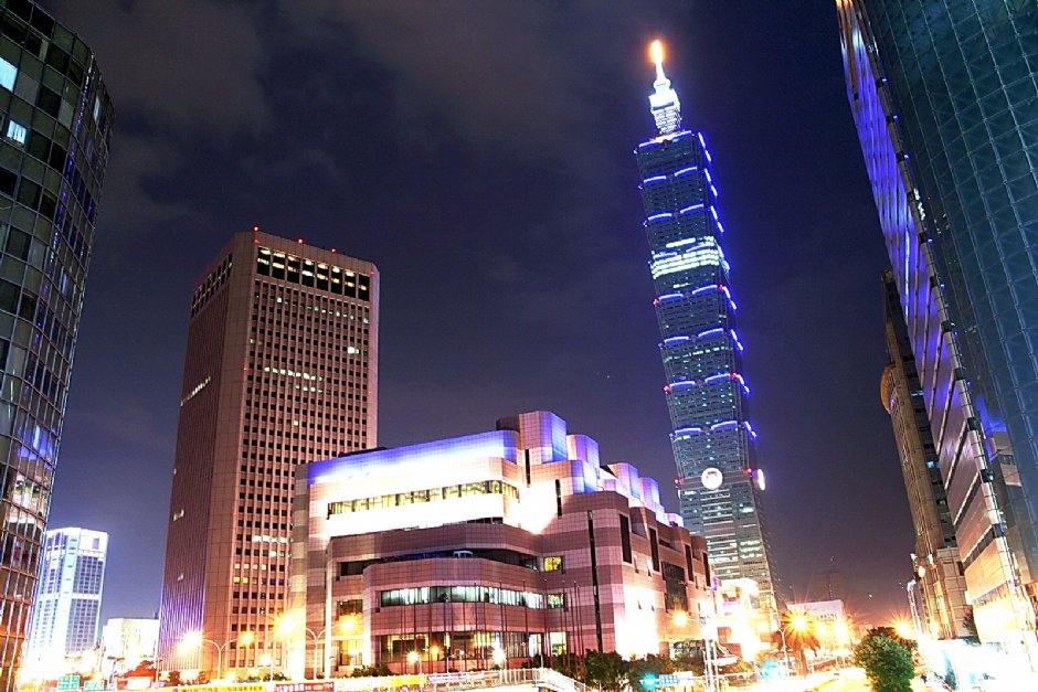 Taipei101&世貿美麗的夜景 攝影：陳銘祥