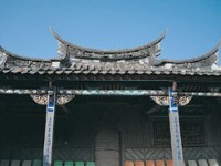 弧形屋頂式的屋簷<br/> 攝影：雲林縣政府