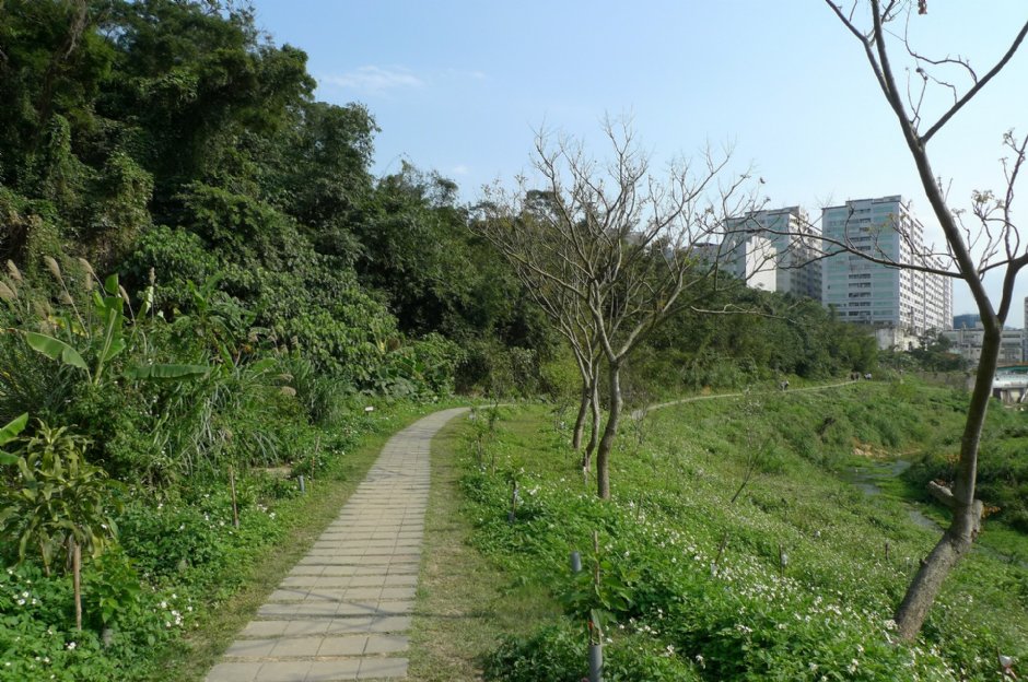 樂活公園旁內溝溪與休憩步道 攝影：Eva隨手拍