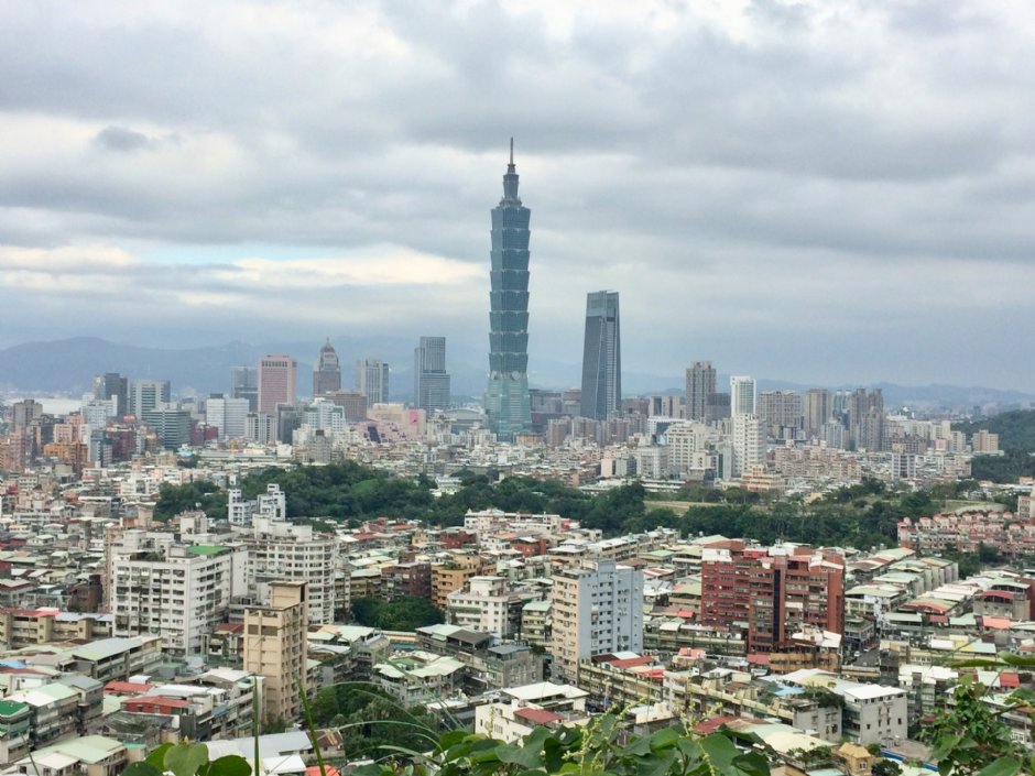 福州山公園可遠眺台北101 攝影：Eva隨手拍