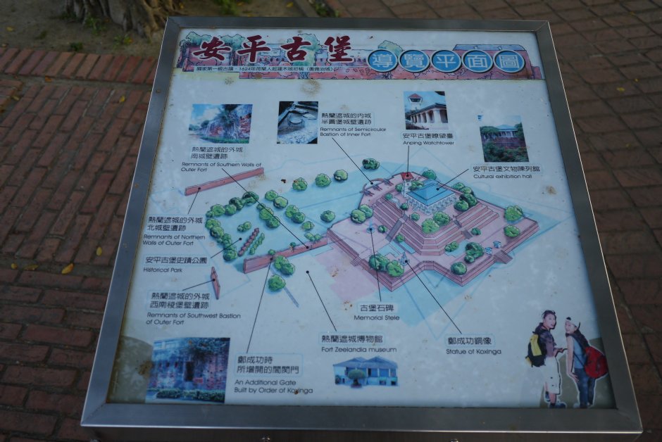 安平古堡導覽圖 攝影：三井