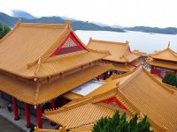 由文武廟可鳥瞰日月潭美景<br/> 攝影：Eva隨手拍