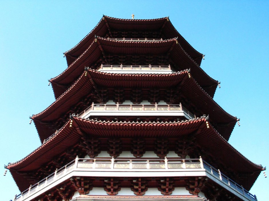 仰望雷峰塔 攝影：馮順