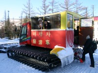 上天池的雪車<br/> 攝影：馮順