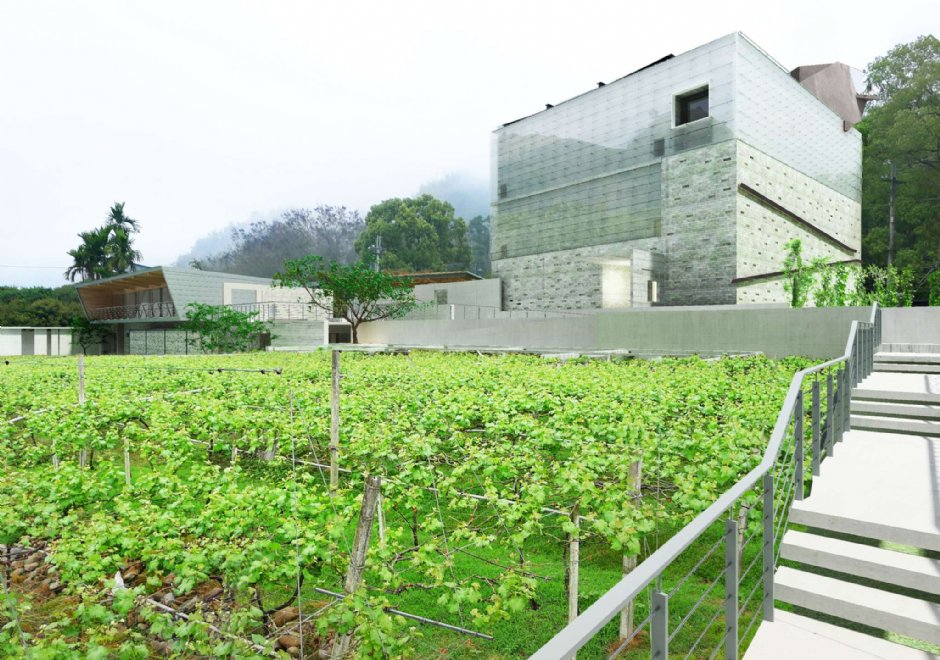 美術館與葡萄園 攝影：毓繡美術館