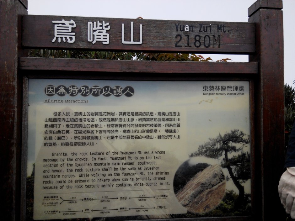 鳶嘴山山頂 攝影：Lu