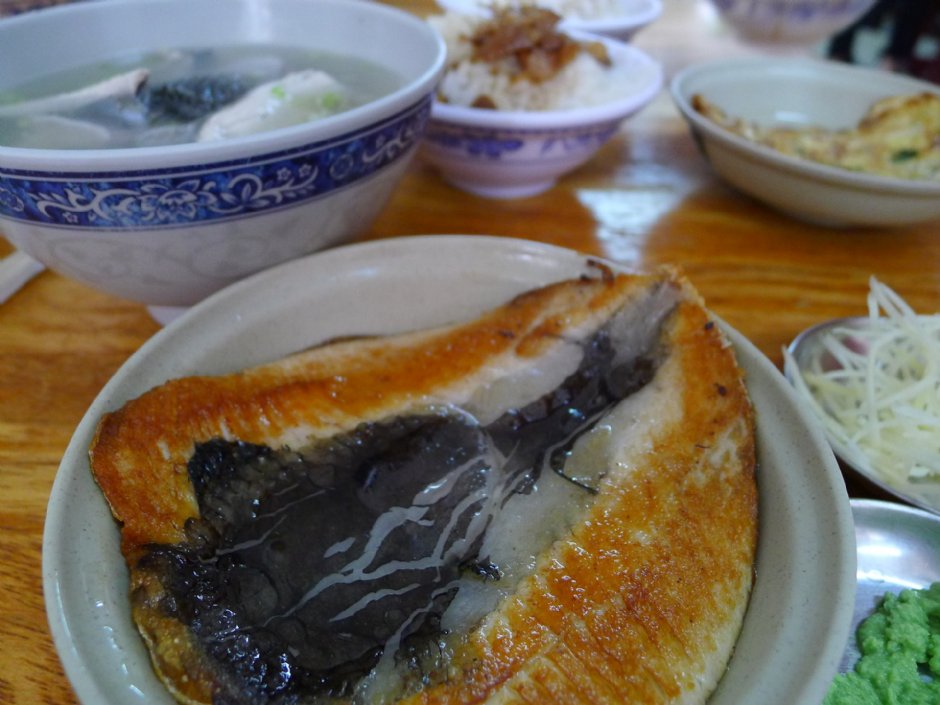 台南著名小吃-乾煎虱目魚 攝影：Mimi