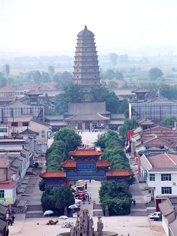 遠眺法門寺真身寶塔 攝影：林明德