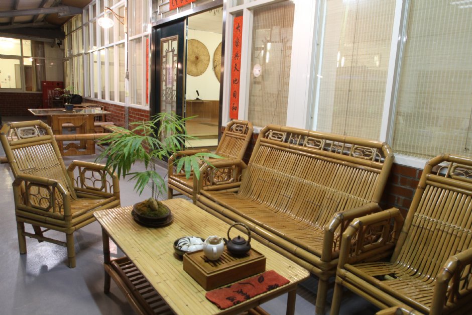 泡茶休憩區 攝影：青竹園 提供