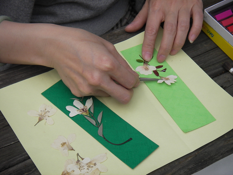 桐花書籤DIY 攝影：牛耳藝術渡假村