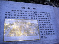 黃花陣說明牌<br/> 攝影：方盛文