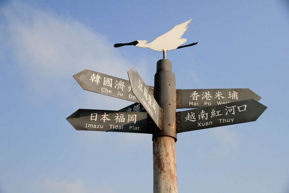 黑面琵鷺保護區指示牌 攝影：照片來源_台南旅遊網
