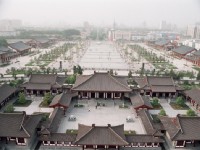 大雁塔後之水舞廣場<br/> 攝影：林明德