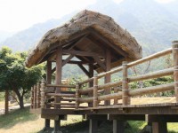 阿美族民俗村內的造景<br/> 攝影：老山羊部落格