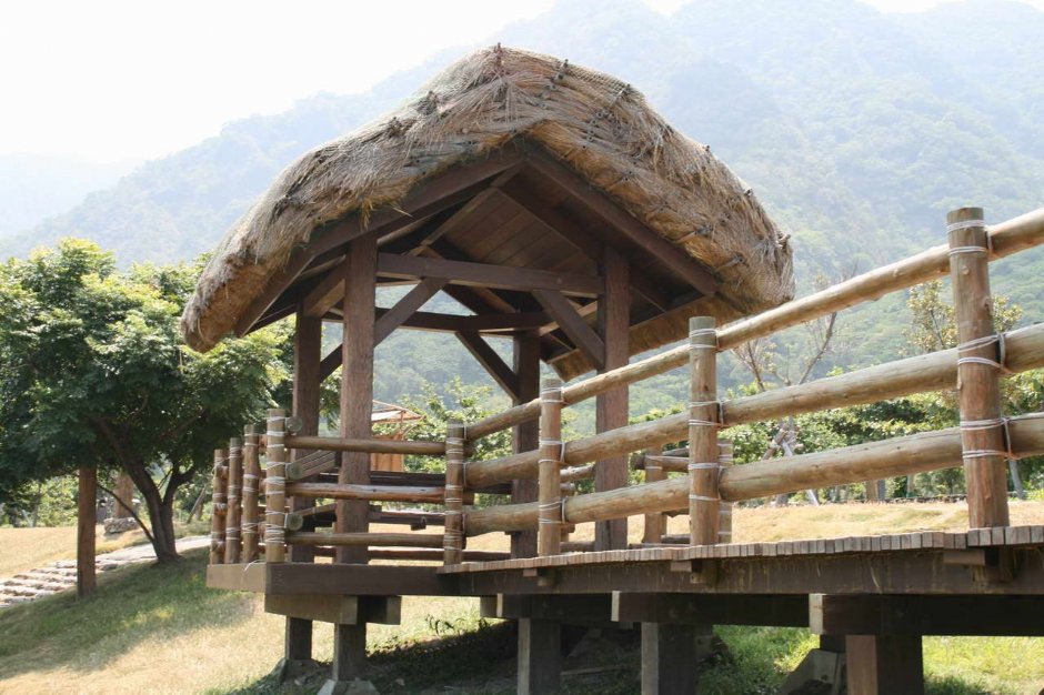 阿美族民俗村內的造景 攝影：老山羊部落格