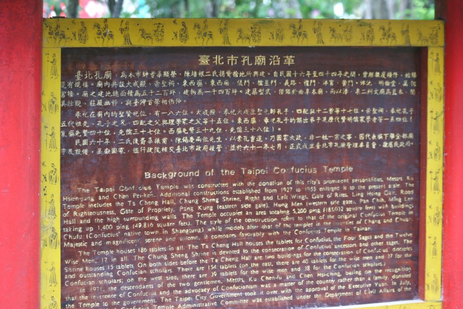 台北孔廟沿革 攝影：簡時強