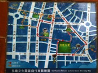 孔廟文化園區自行車路線圖<br/> 攝影：山景