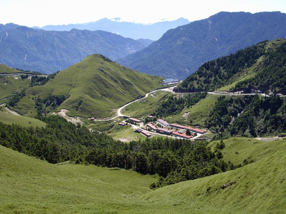 合歡主峰步道望山谷 攝影：老山羊部落格