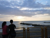台南黃金海岸夕陽<br/> 攝影：三井
