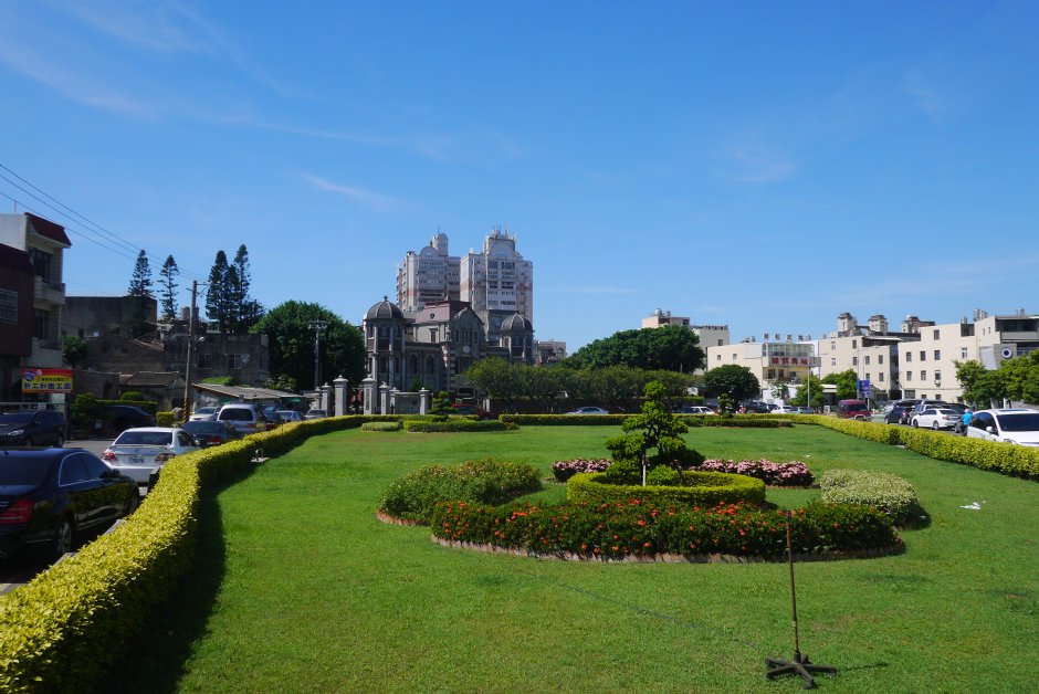 鹿港民俗文物館前花園 攝影：旅遊王攝影組
