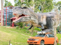 恐龍踩車<br/> 攝影：百果山探索樂園