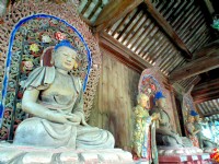 紫金庵內宋朝的泥塑<br/> 攝影：馮順