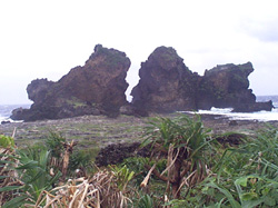 蘭嶼雙獅岩