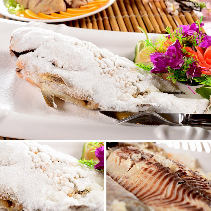 午餐-野生鹽烤湖魚 攝影：大湖風景遊樂區 提供