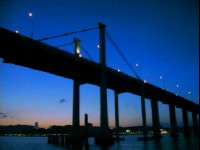 珠海大橋暮夜<br/> 攝影：大榮旅行社
