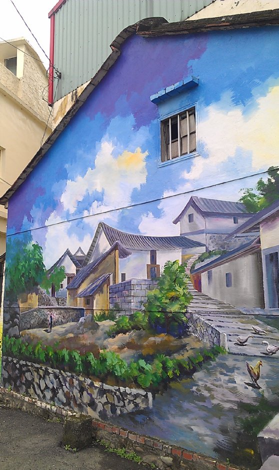 坑口彩繪村 攝影：Eva隨手拍