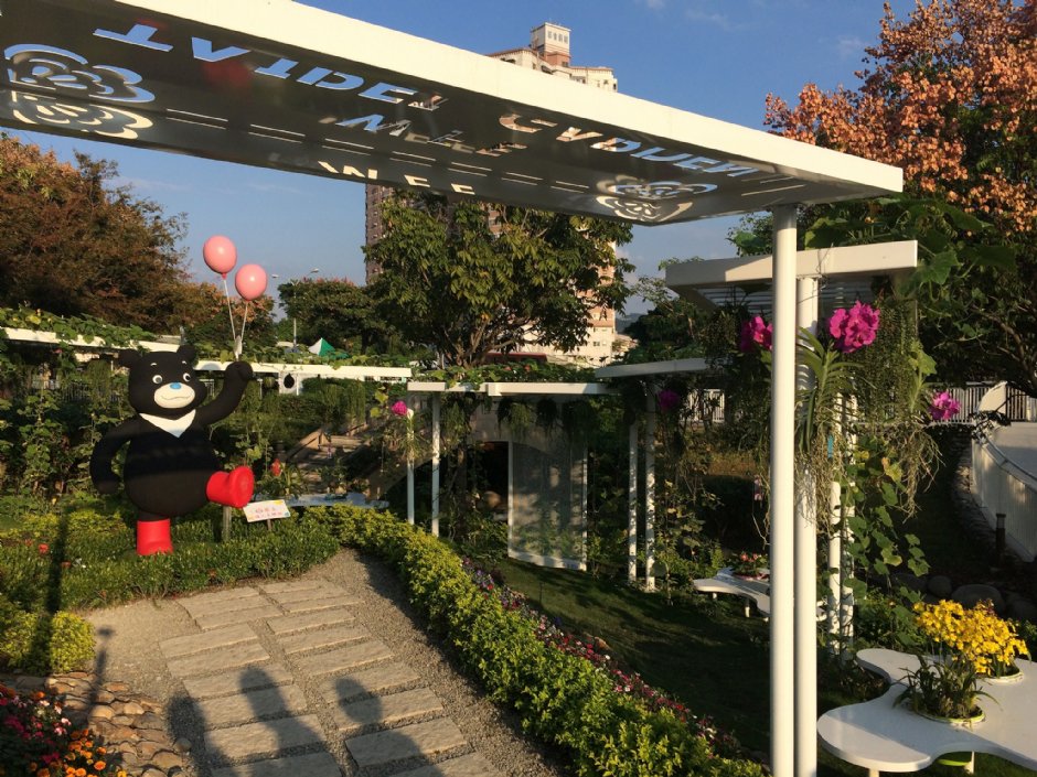 葫蘆墩公園是台中花博展區之一 攝影：Eva隨手拍