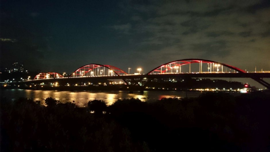淡水關渡大橋夜景 攝影：史多芬