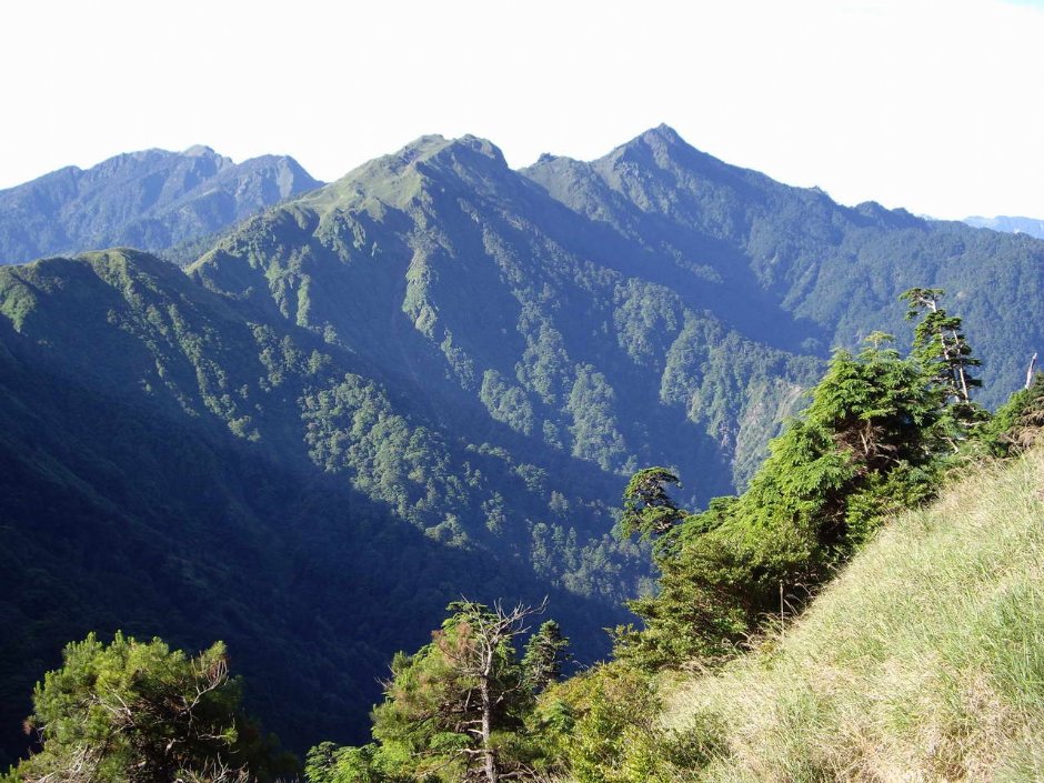 尖銳雄偉的能高山 攝影：老山羊部落格