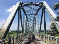 下淡水溪鐵橋又稱高屏舊鐵橋<br/> 攝影：Eva隨手拍