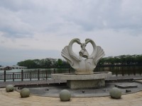 天鵝湖公園標誌<br/> 攝影：旅遊王攝影組