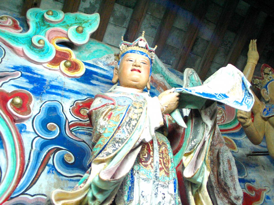 紫金庵內宋朝的泥塑 攝影：馮順