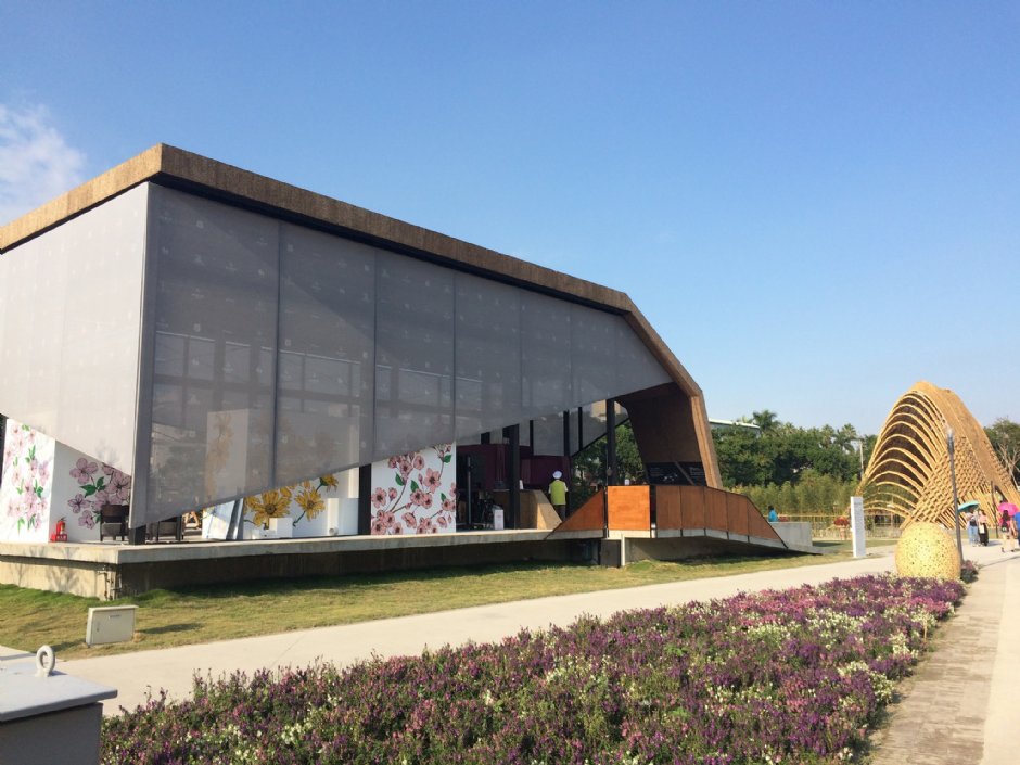葫蘆墩公園是台中花博展區之一 攝影：Eva隨手拍