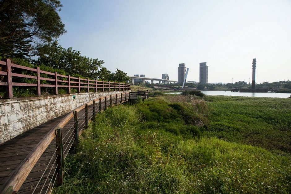 青塘園木棧道 攝影：桃園市政府觀光旅遊局