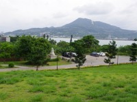 於和平公園眺望觀音山<br/> 攝影：Eva隨手拍