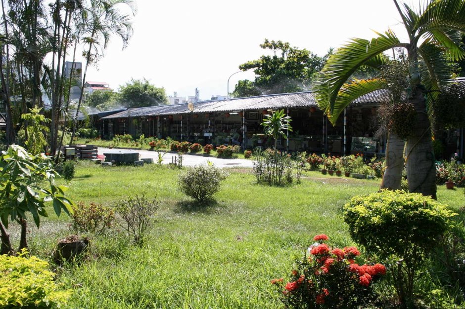 石藝大街的建築與草地 攝影：老山羊部落格