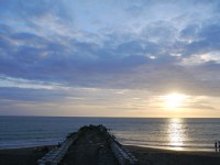 台南黃金海岸夕陽<br/> 攝影：三井