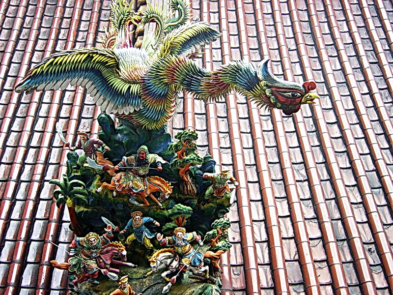 廟頂飛鳳造景 攝影：孫菽蔓