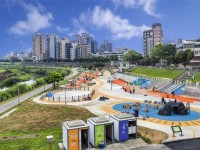 遊戲場全景<br/> 攝影：臺北市政府工務局水利工程處 提供