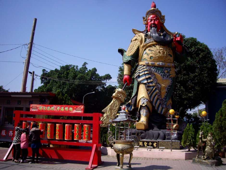 鹽水武廟30尺關聖帝君像 攝影：Eva隨手拍