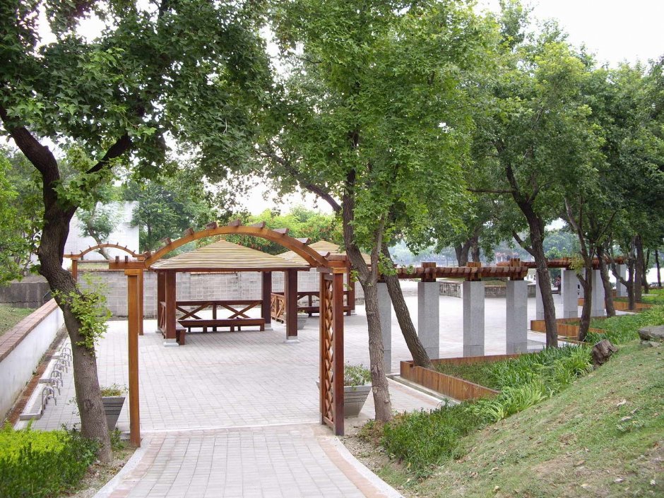 園內涼亭 攝影：老山羊部落格