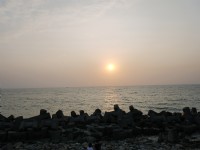 彌陀濱海夕陽<br/> 攝影：三井