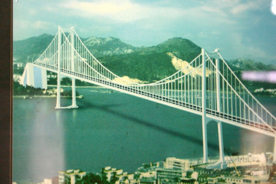 海滄大橋博物館內的海滄大橋 攝影：馮順