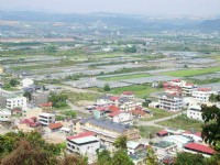 虎子山遠觀埔里<br/> 攝影：老山羊部落格
