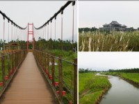 吊橋上可眺望遠方美景<br/> 攝影：沿山休閒農業區